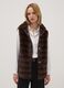 Gilet lungo marrone con cintura_2