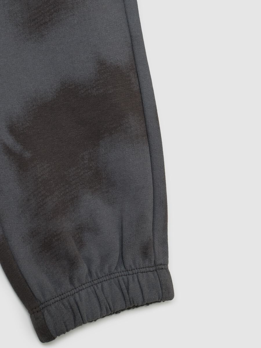 Children's multicolour joggers in pure cotton with TieDye pattern_3