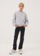 Boys&rsquo; black denim stretch-cotton jeans, regular fit_0