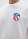 White pure cotton T-shirt with NFL logo_3