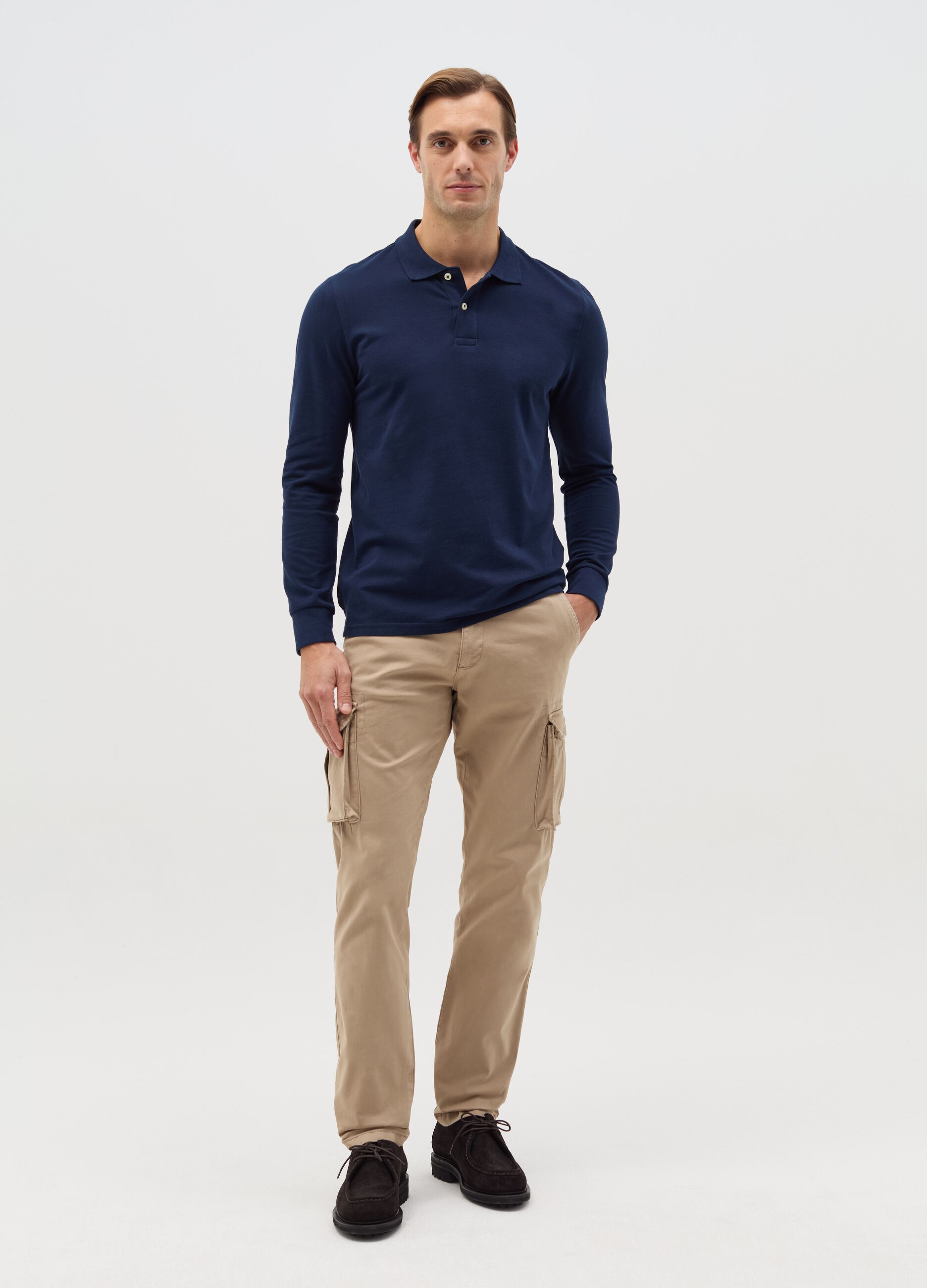 Cargo trousers in twill