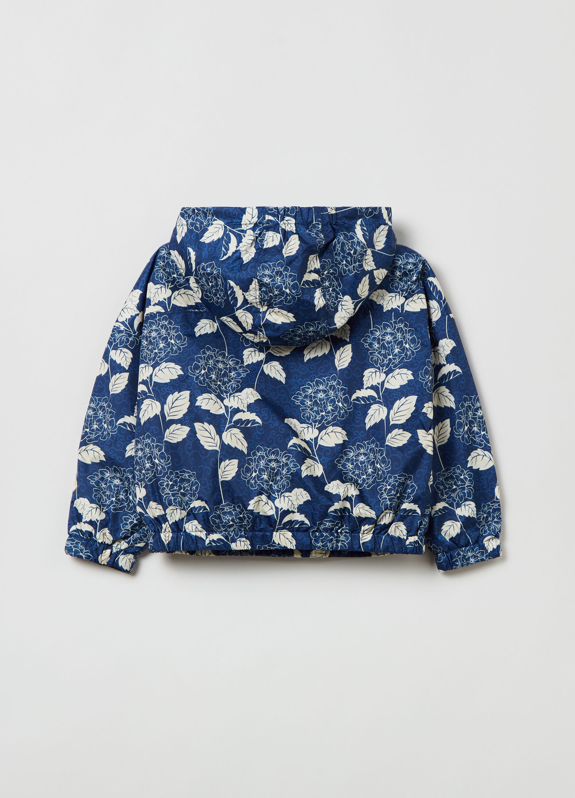 Giacca impermeabile con fantasia floreale _1