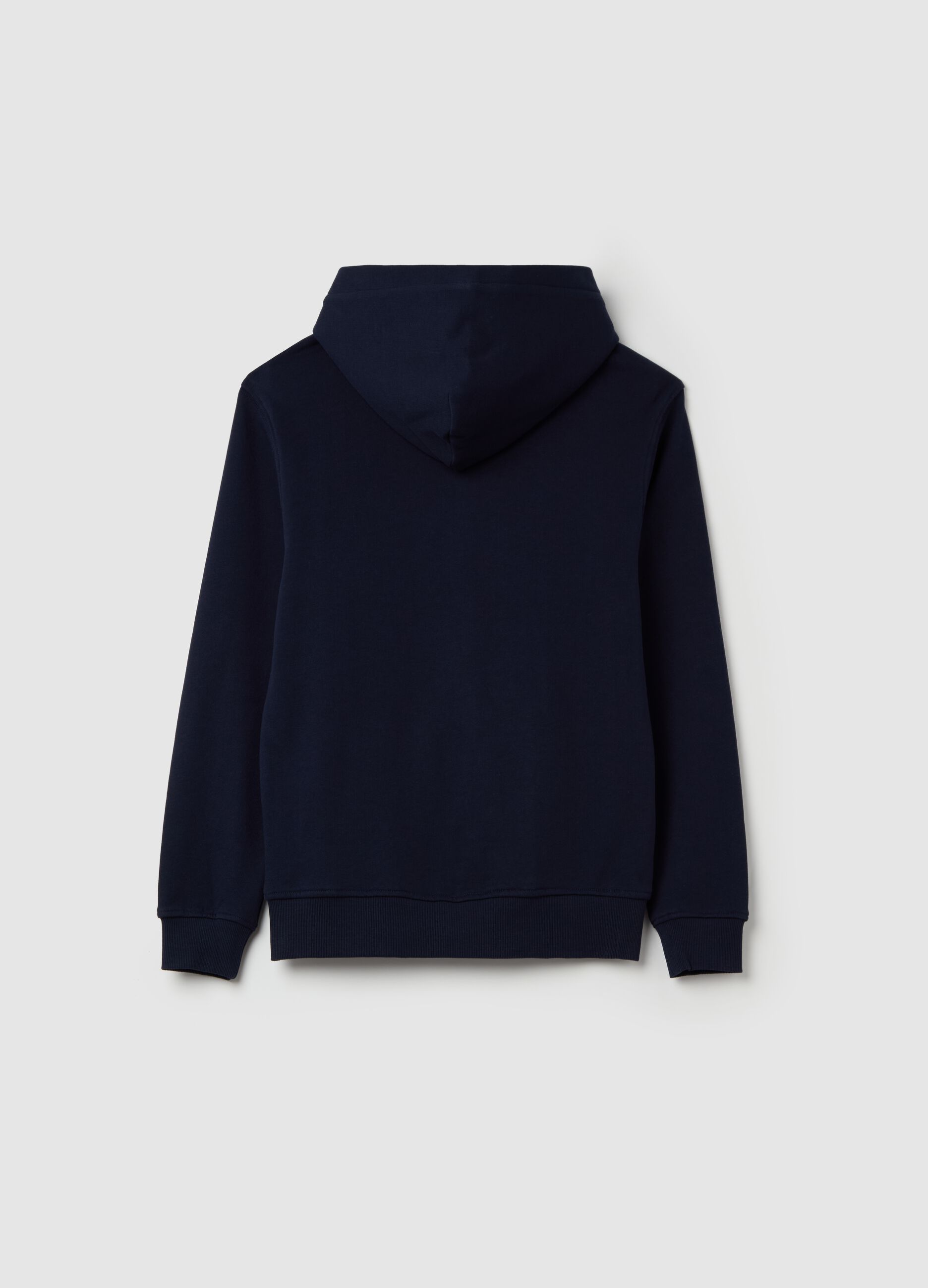 French terry full-zip hoodie