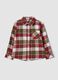 Boys&rsquo; multicolour checked pure cotton shirt_0