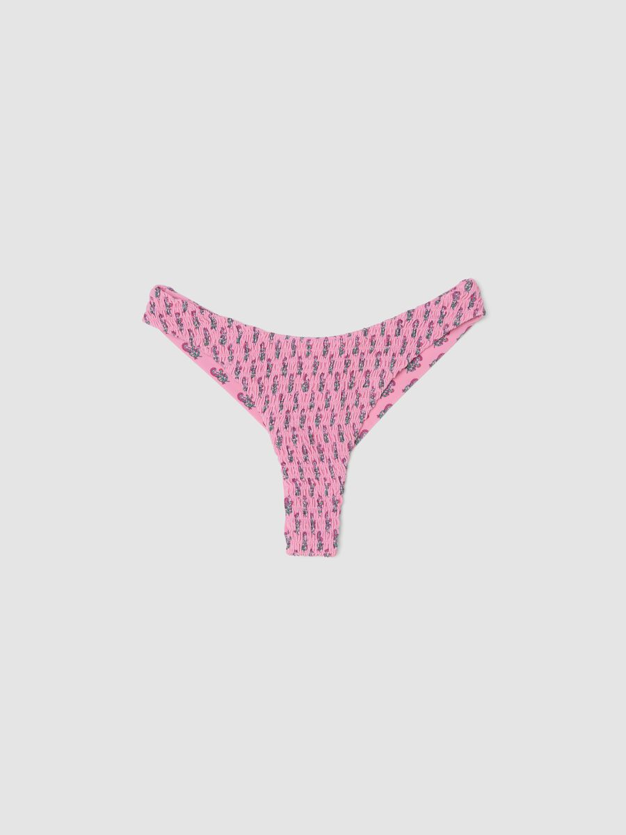 Slip bikini rosa in tessuto elasticizzato_4