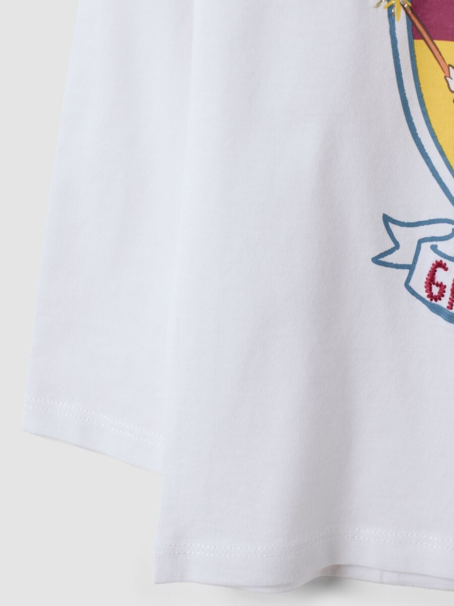 T-shirt bianca in puro cotone con stampa Harry Potter per bimbo_3