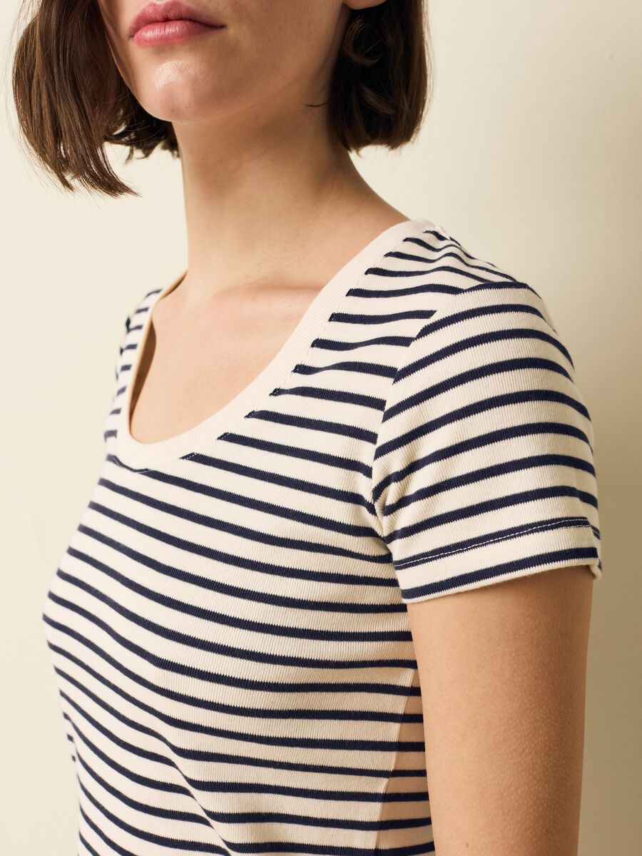 Striped cotton T-shirt_0