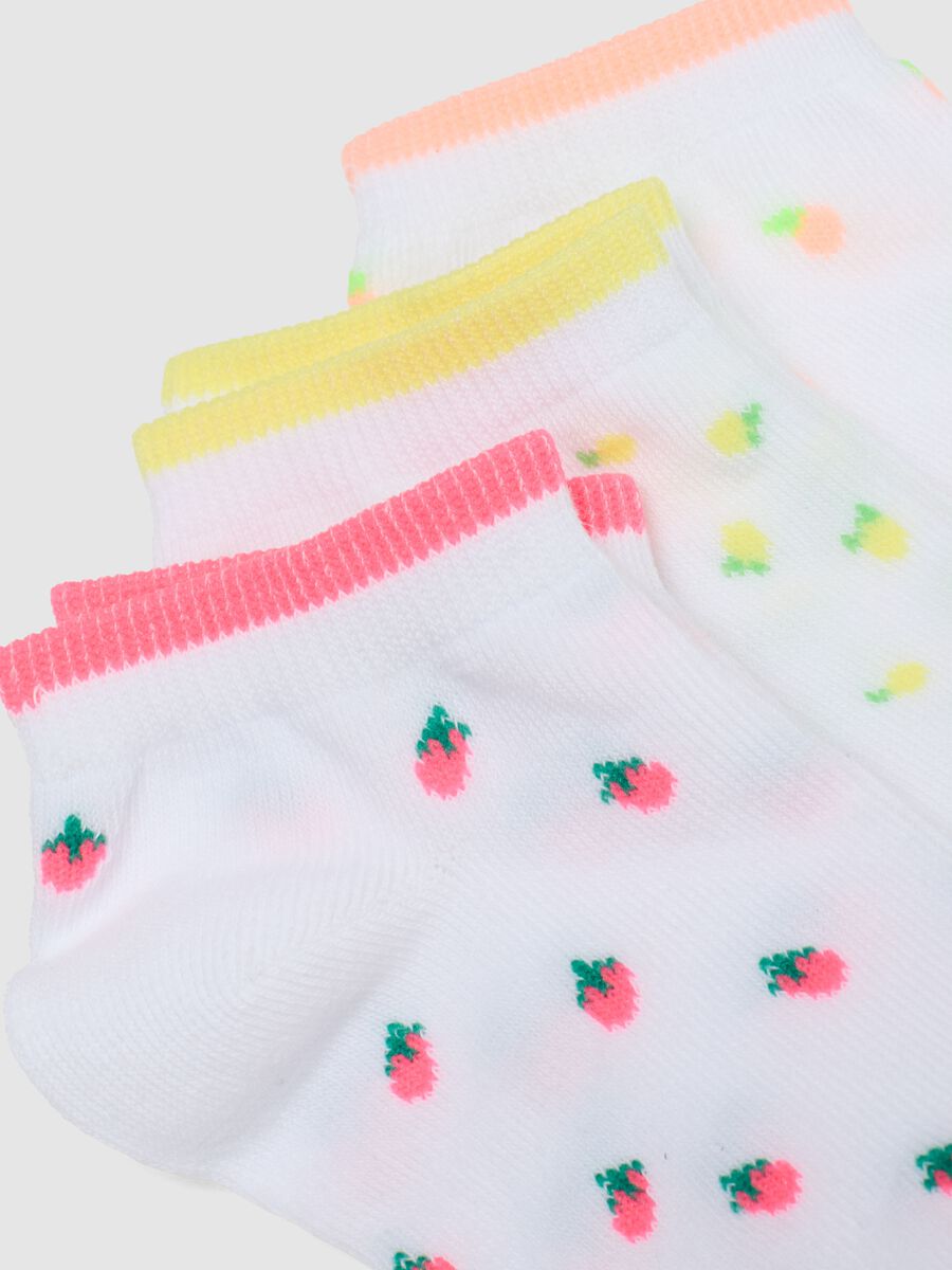 Multipack calzini in misto cotone multicolor da bambina con frutta_2