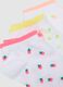 Girls' Multicolor Cotton Blend Fruit Socks Multipack_2