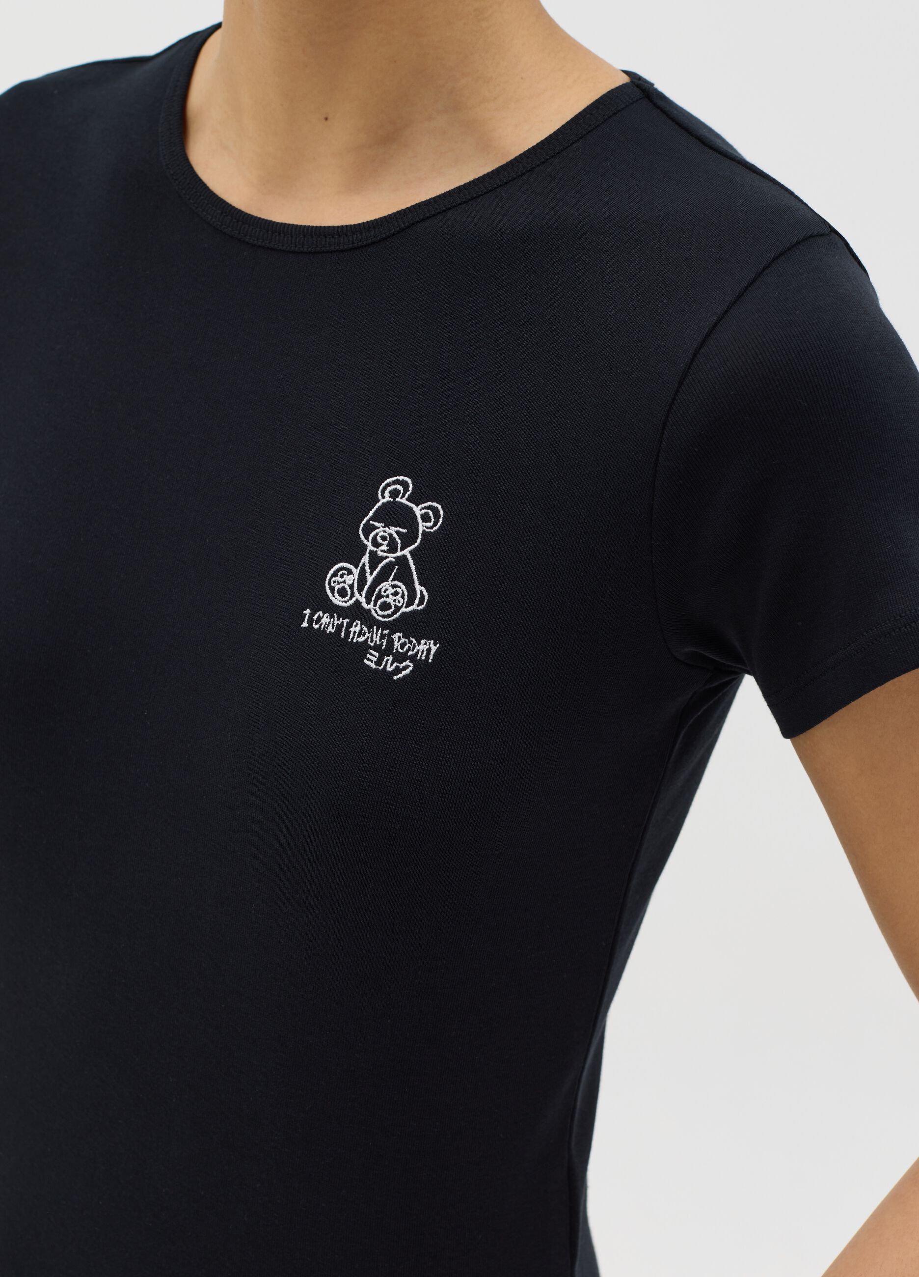 Slim-fit T-shirt in cotton