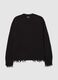 Crewneck Distressed Pullover Black_5