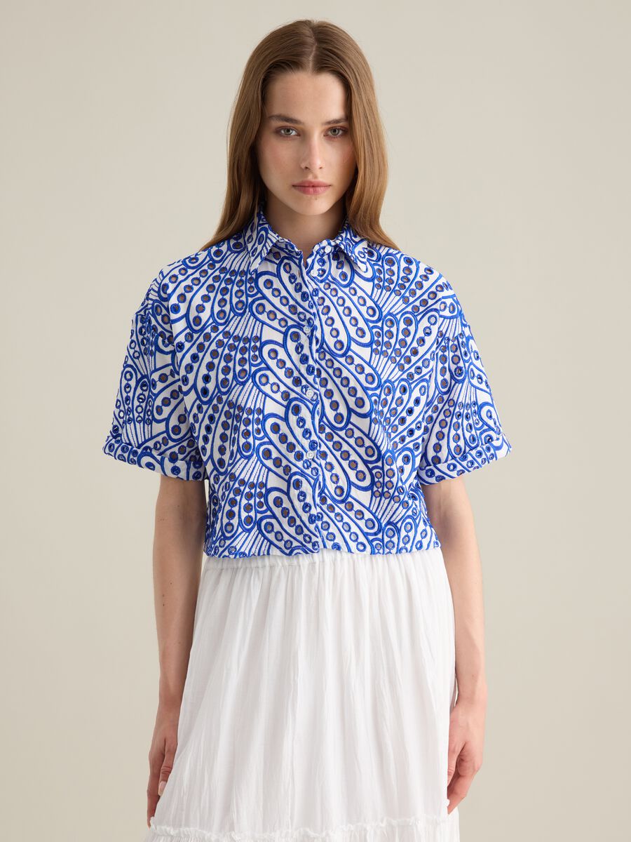 Women's pure cotton multicolour regular fit shirt_0