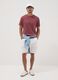 T-shirt rossa in puro cotone mercerizzato slim fit_1