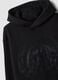 Black cotton-blend hoodie with graffiti print_2