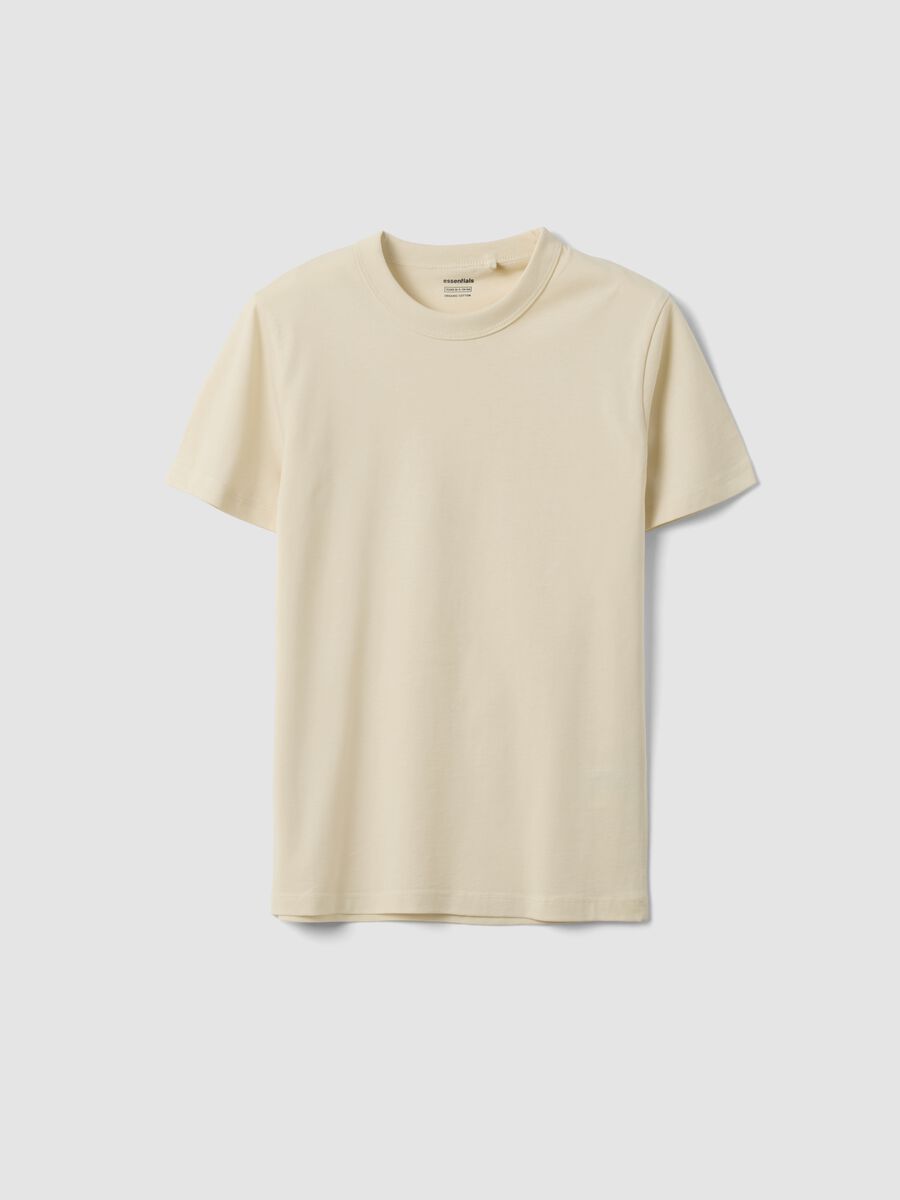 Beige pure cotton boys&rsquo; regular fit T-shirt_3