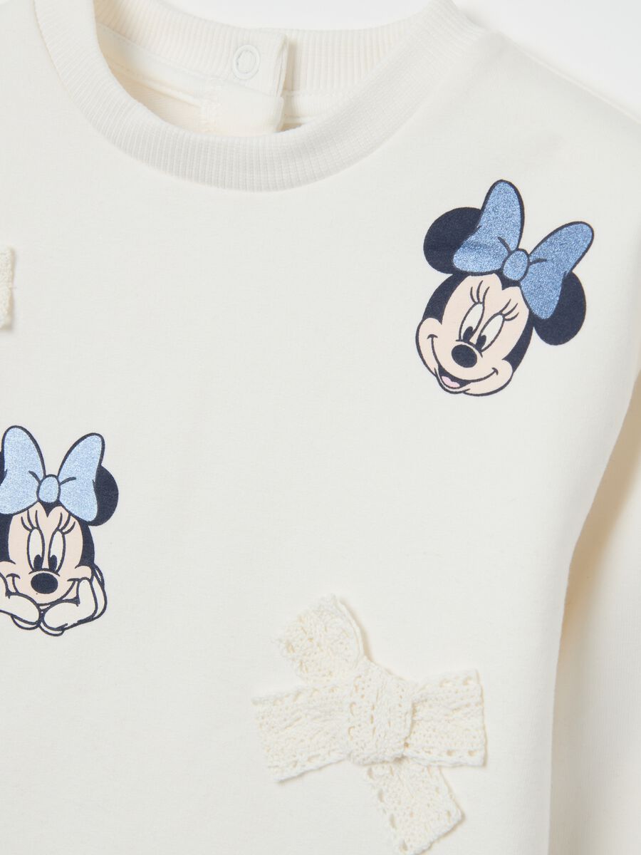 Multicoloured cotton blend sweatshirt and trousers set for girls with regular fit_2