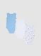 3-pack of blue sleeveless organic cotton bodysuits_1