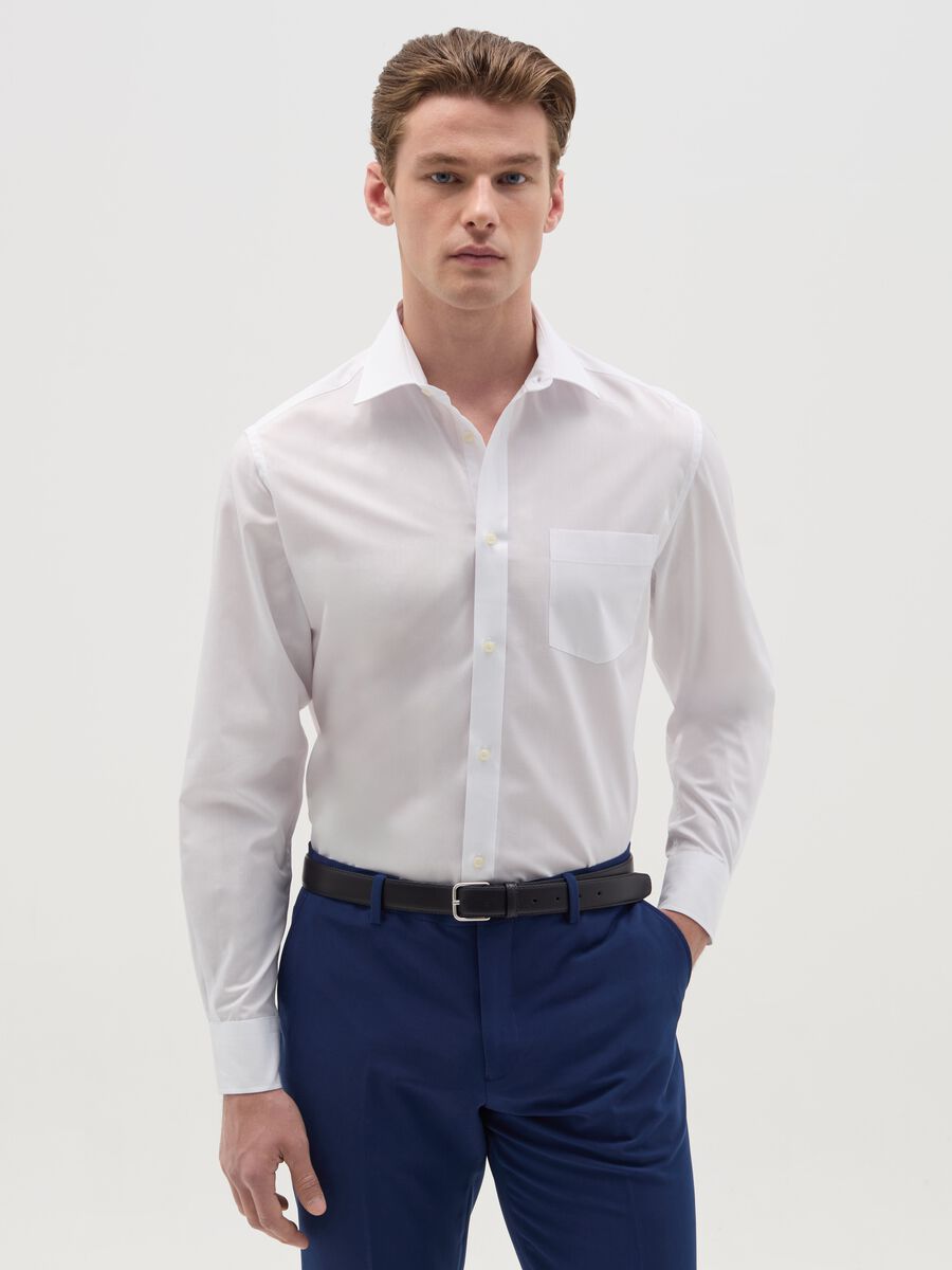 Regular-fit easy-iron shirt_0