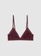 Red Triangle Bra with Lace Details_4