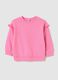 French terry sweatshirt with frills_0