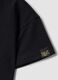Girls&rsquo; black cropped stretch-cotton T-shirt with print_3