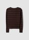 Brown viscose-blend polo-collar jumper, regular fit_2