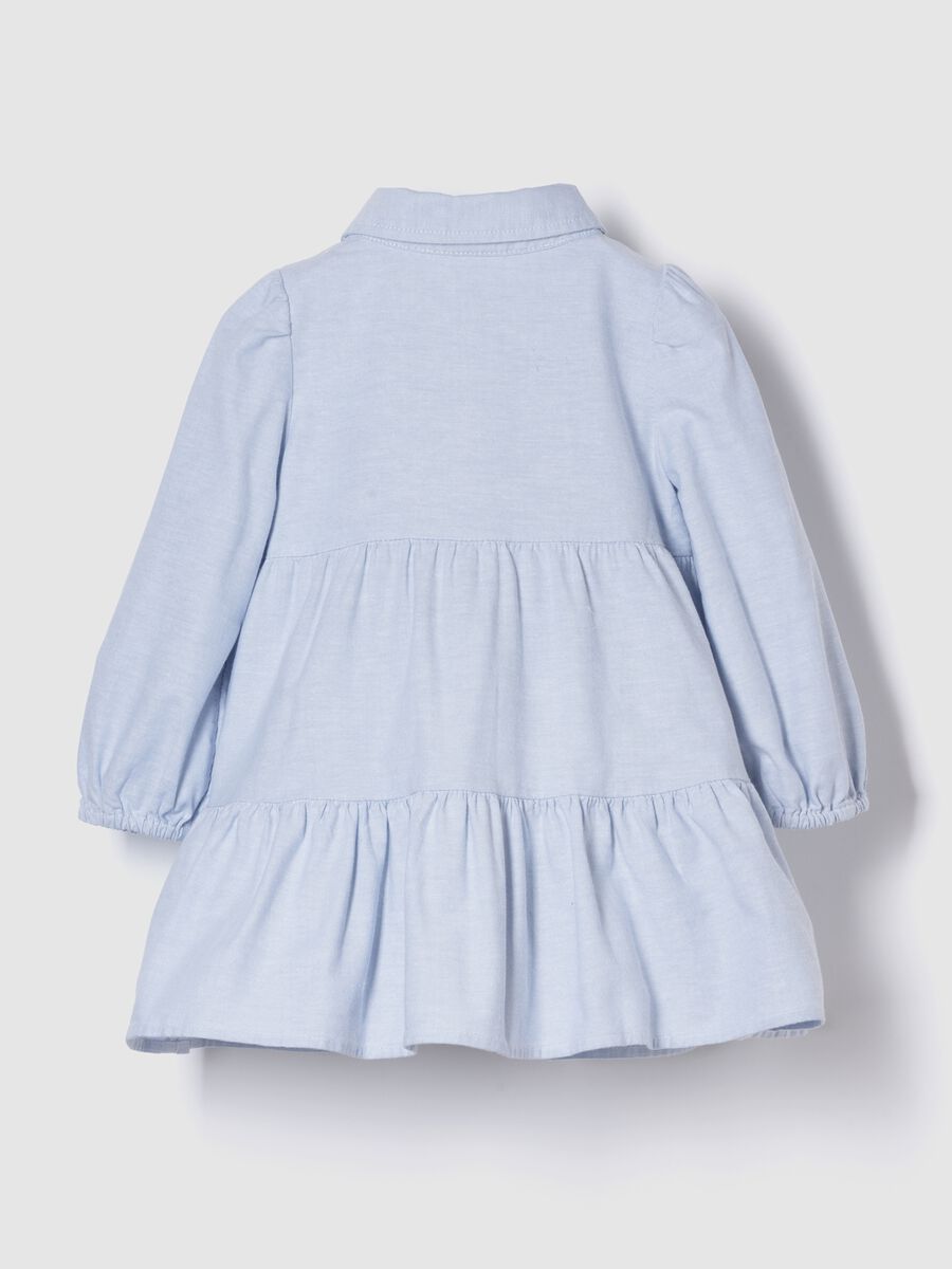 Vestito azzurro in cotone elasticizzato_2