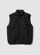 Black Ultralight padded gilet with zip_0