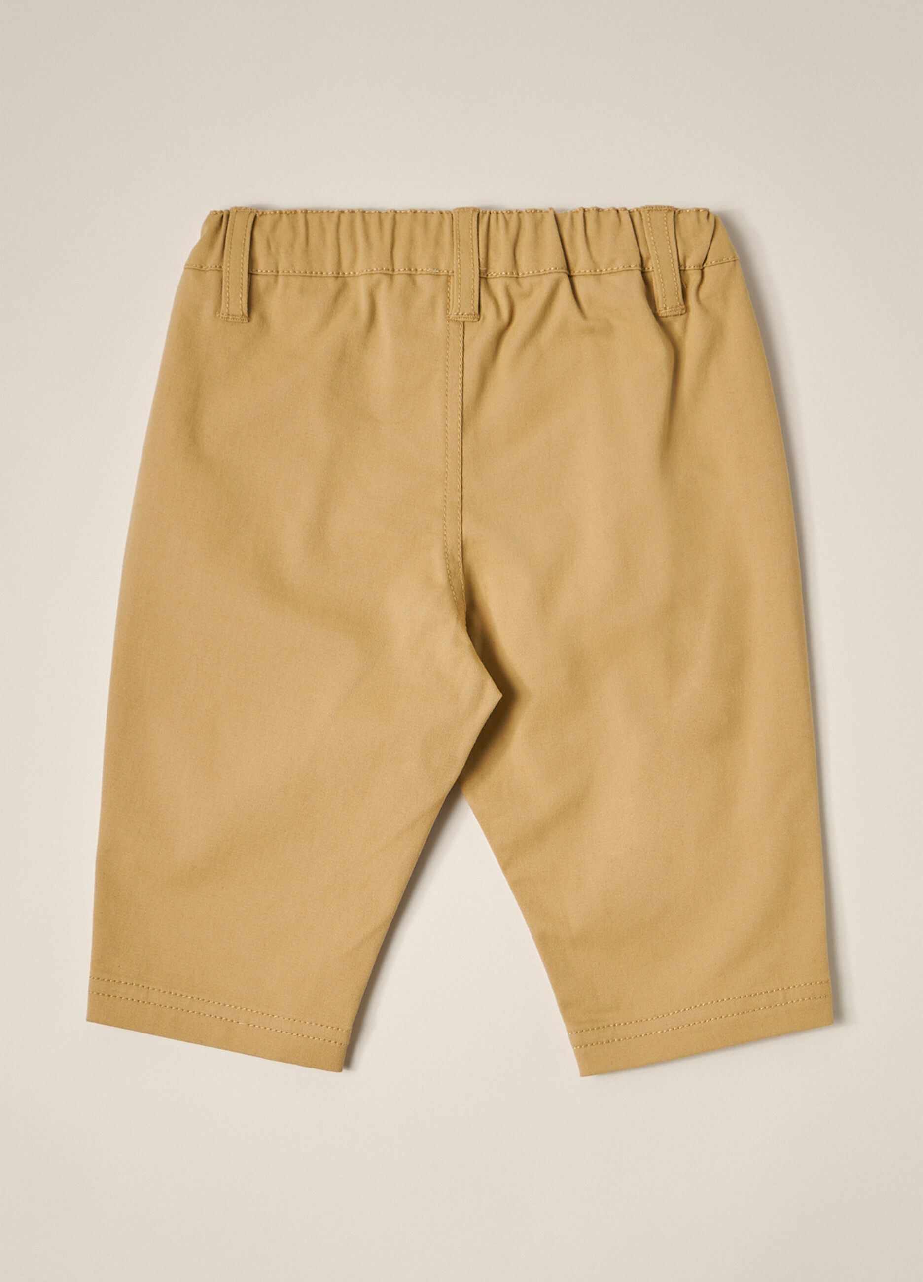 IANA newborn boy stretch cotton twill trousers