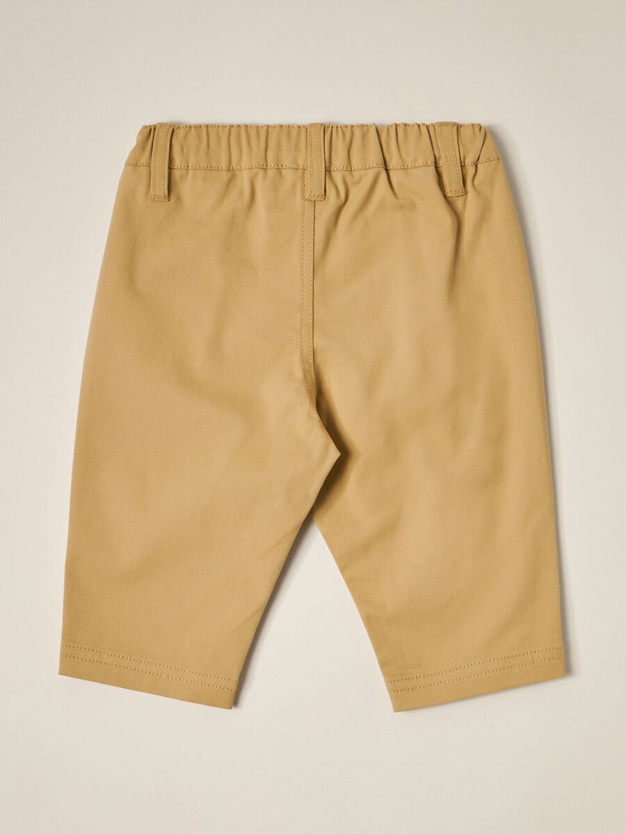 IANA newborn boy stretch cotton twill trousers_1