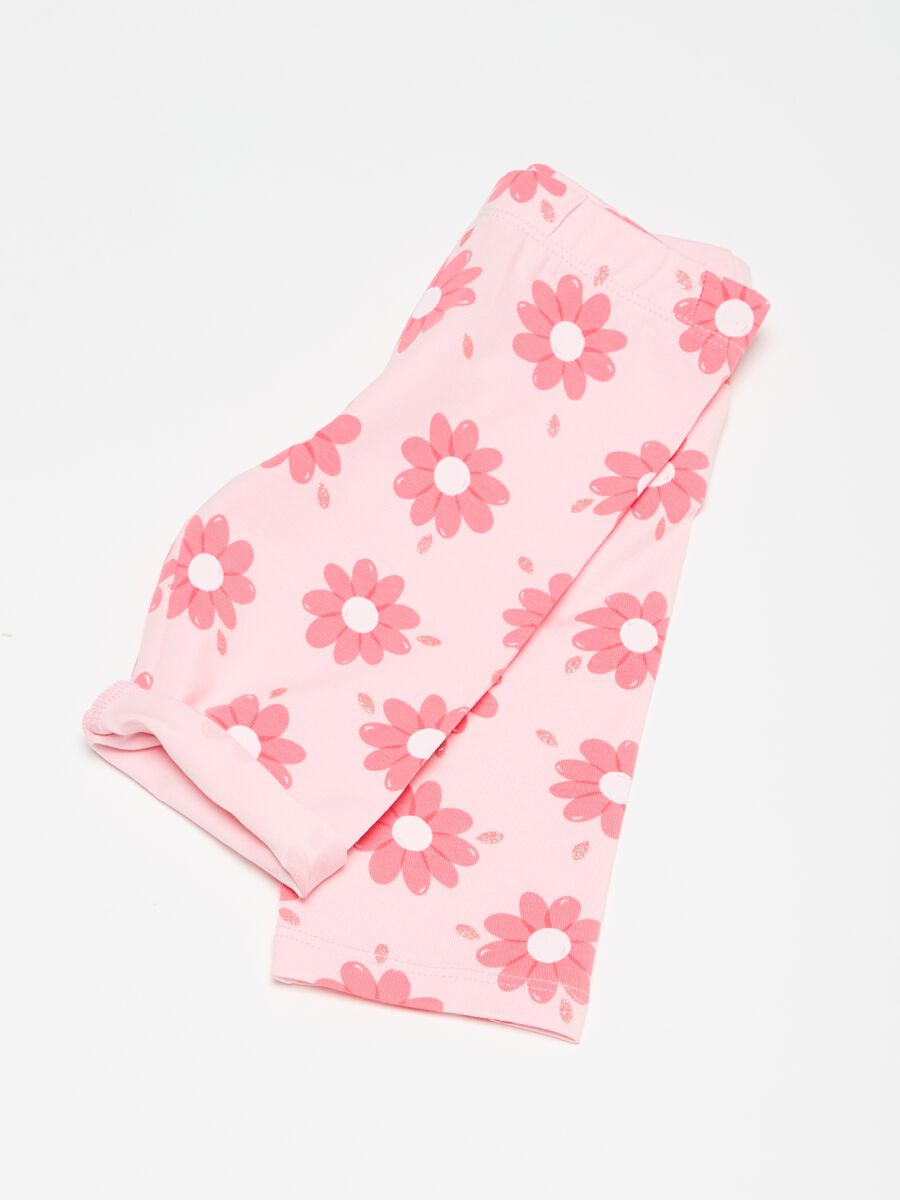 Three-quarter leggings with print_2