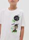Cotton T-shirt with Army of Apes print_2