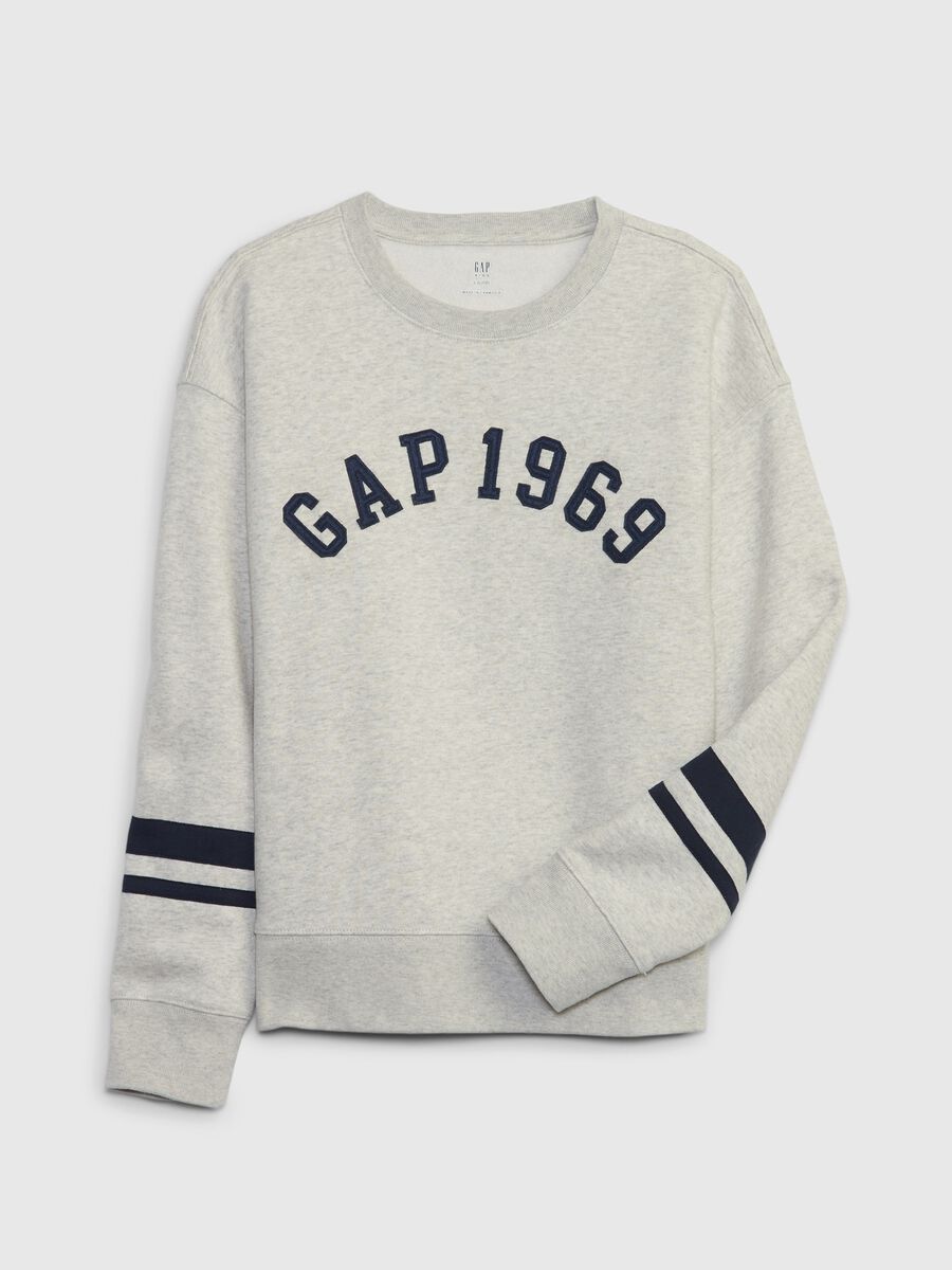 Felpa in French Terry con patch logo_0