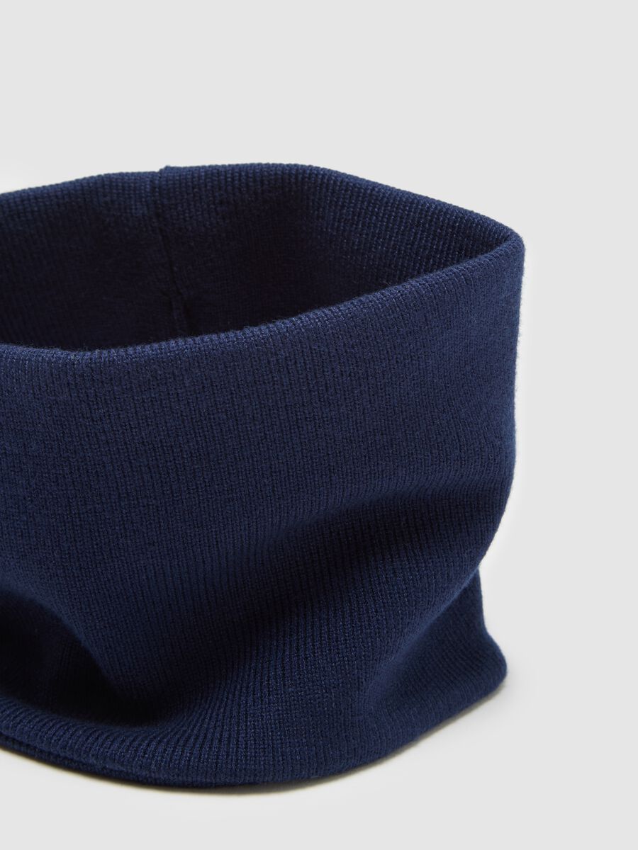 Children's heavy blue scarf_2