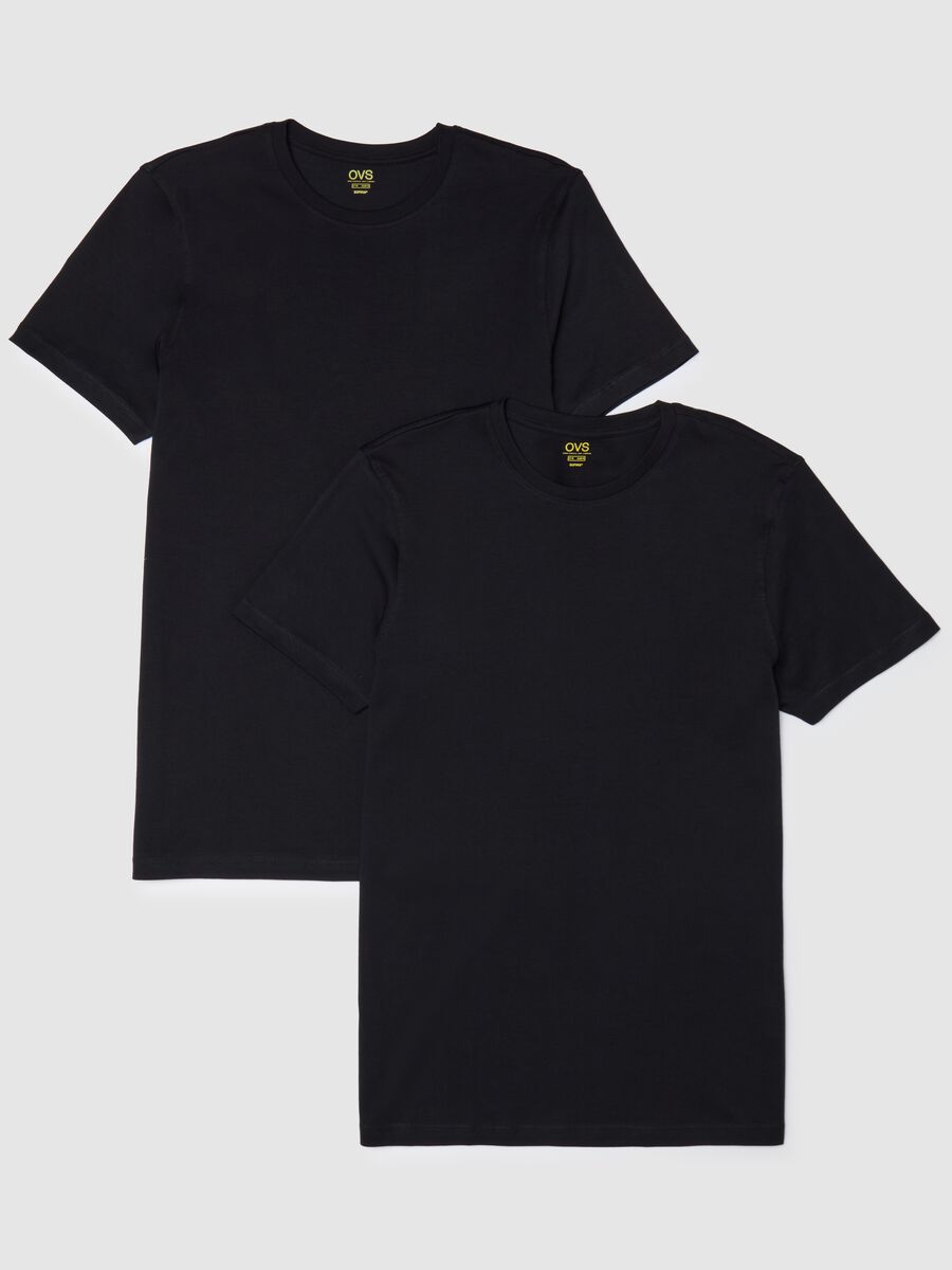 Two-pack undershirts with round neck_4