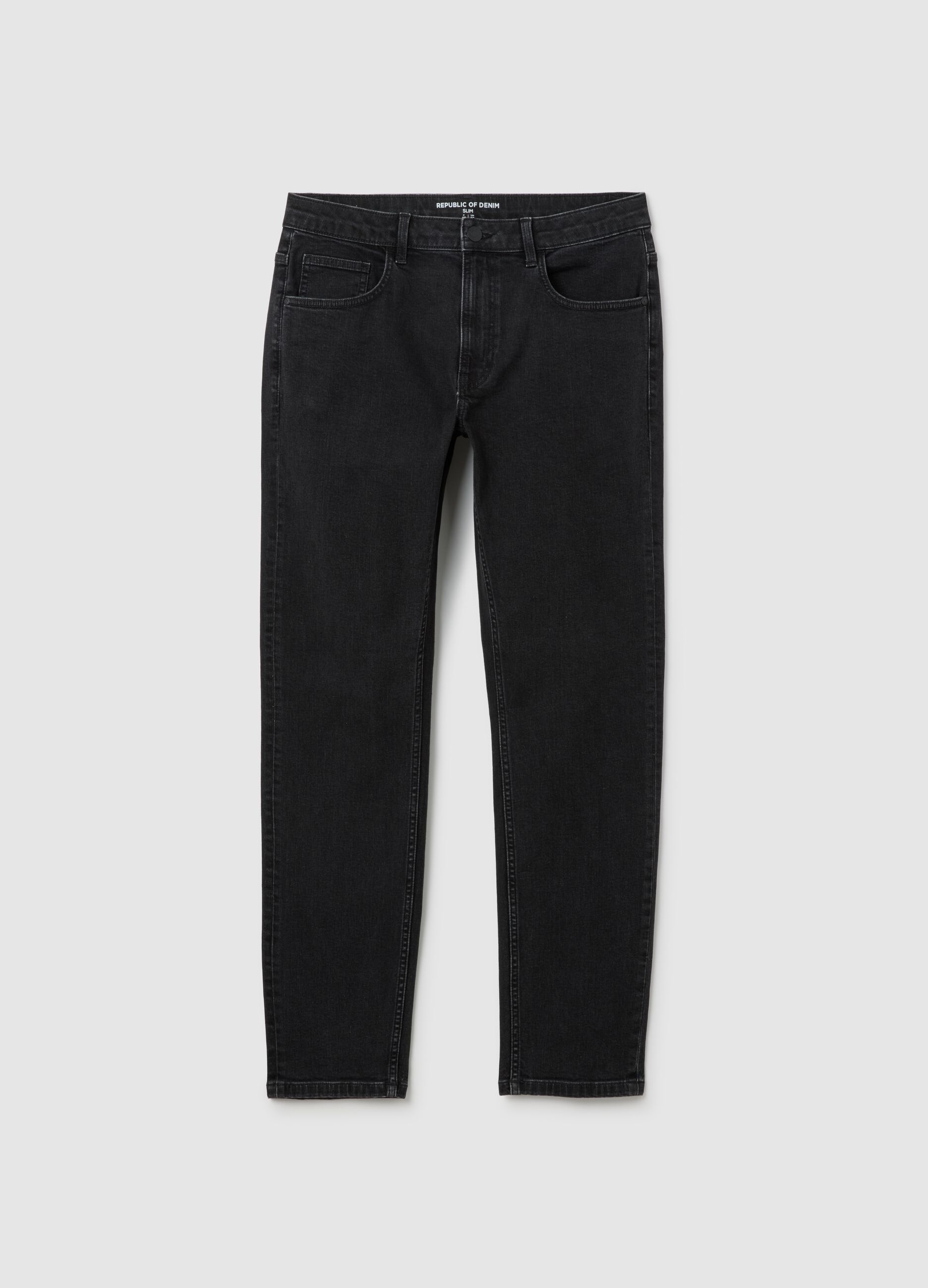 Men's Slim Fit Black Denim Jeans