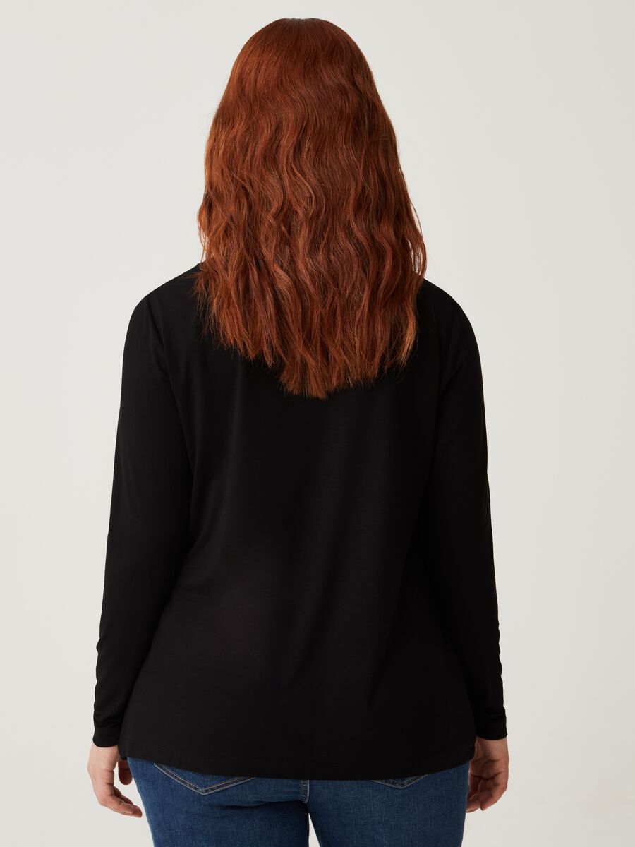 T-shirt a maniche lunghe Curvy MYA_2