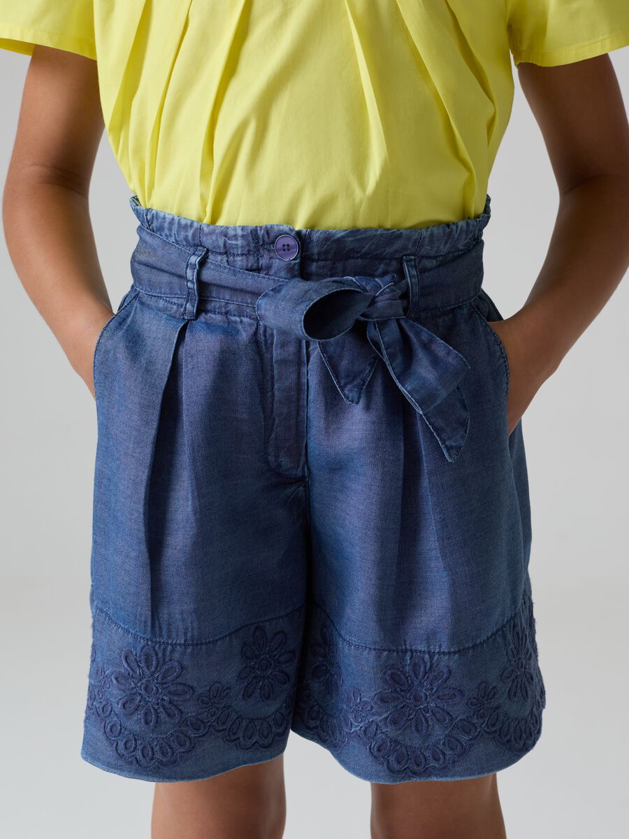 Shorts in TENCEL™ Lyocell con ricamo_1