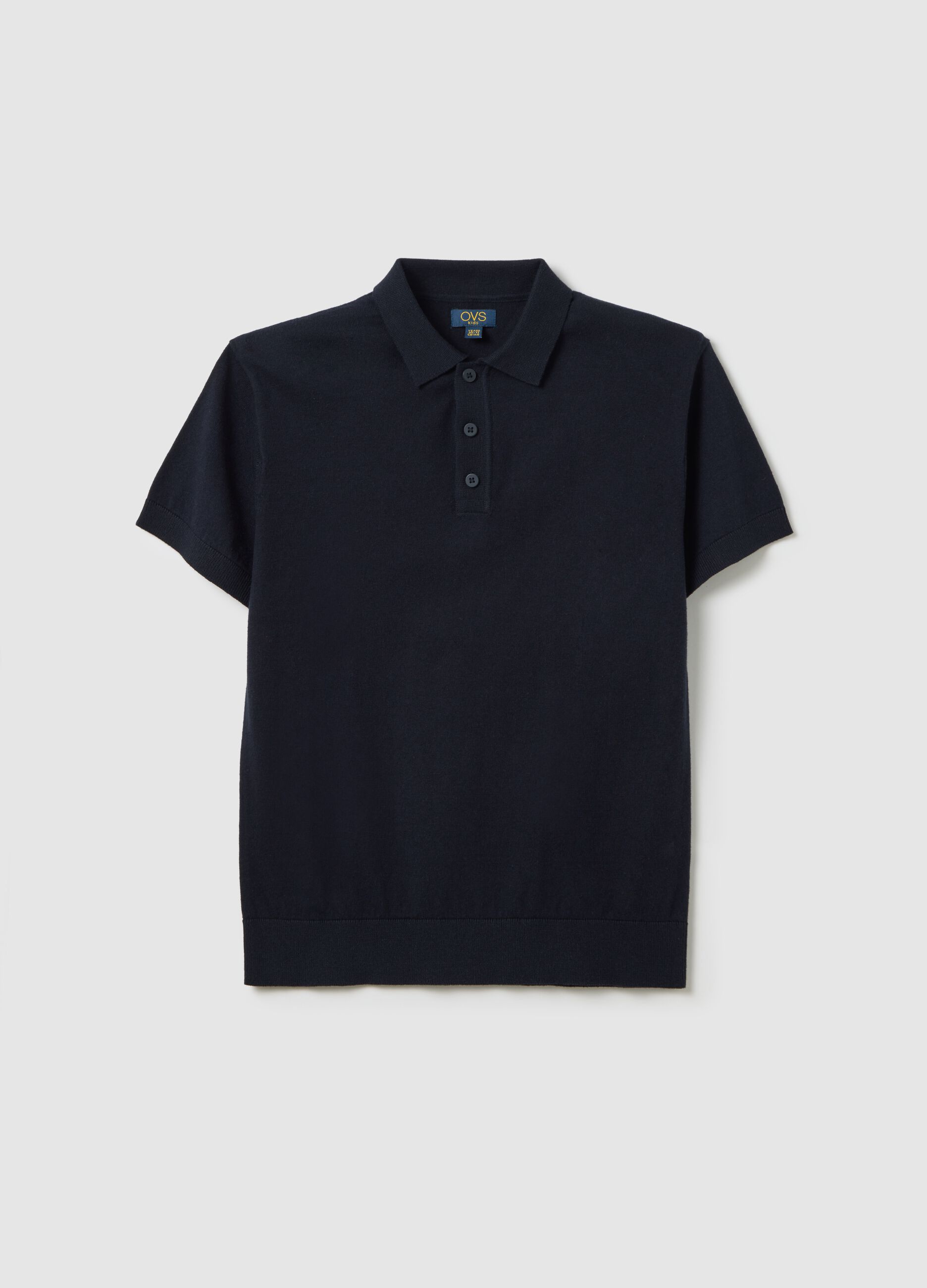 Blue short sleeve polo in OVS Kids cotton