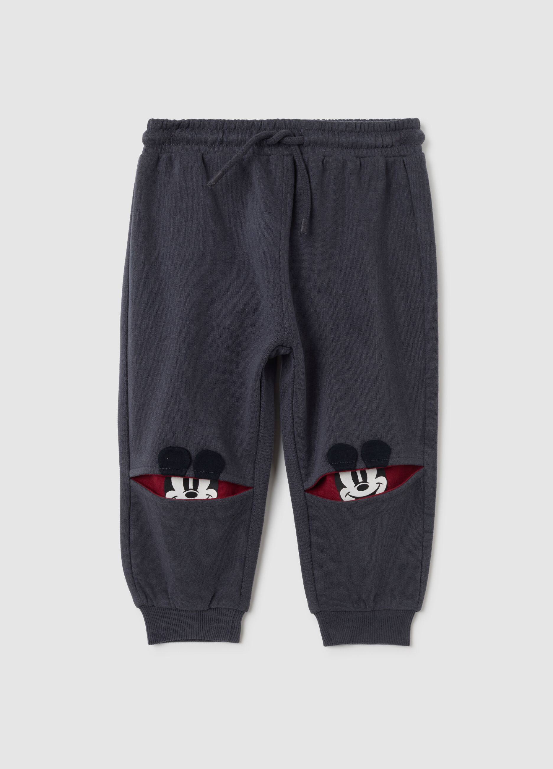 Children's regular fit black pure cotton trousers