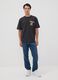 Grey pure cotton Peanuts printed T-shirt, relaxed fit_1