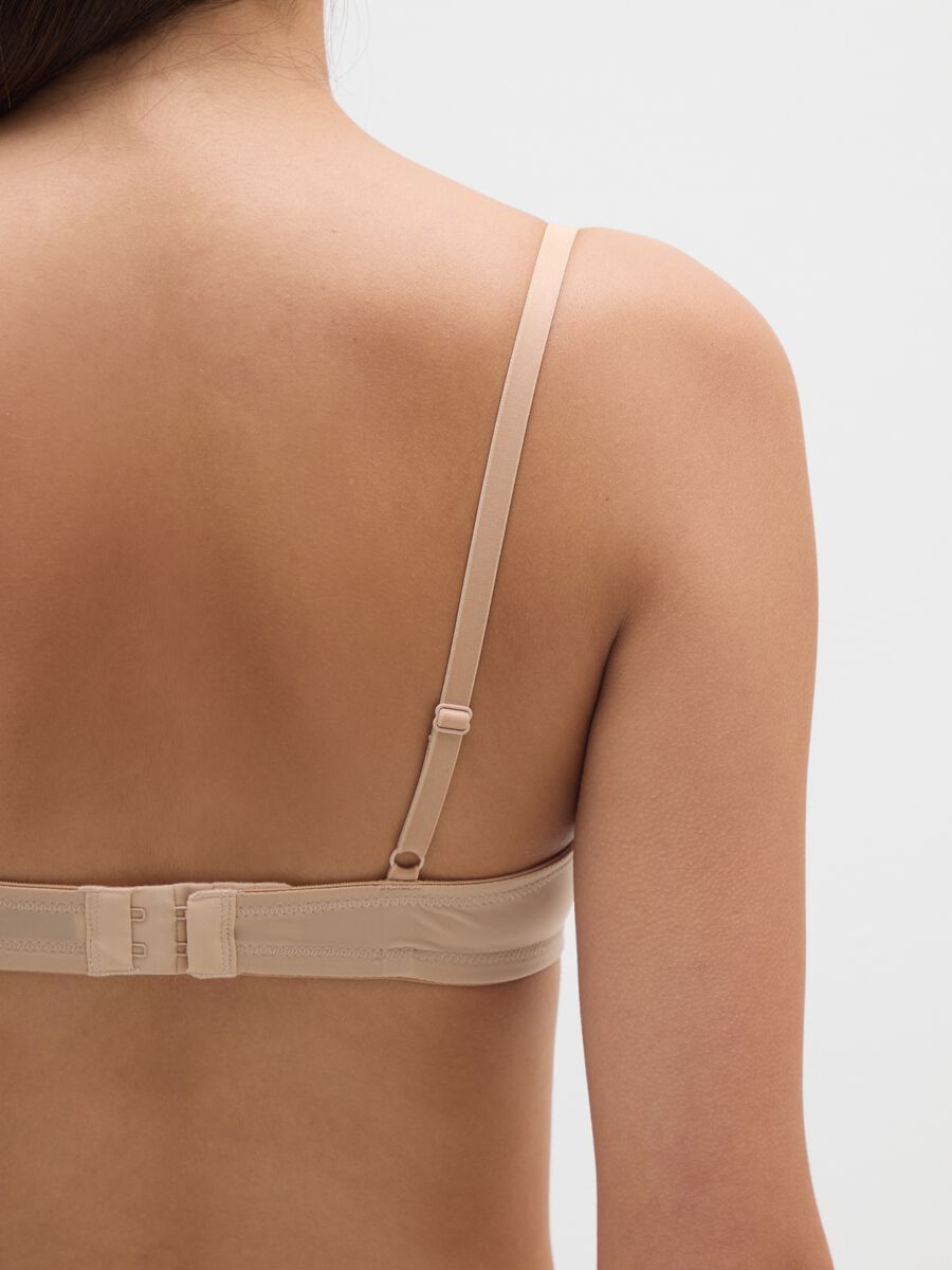 Women's beige stretch-blend bra_2
