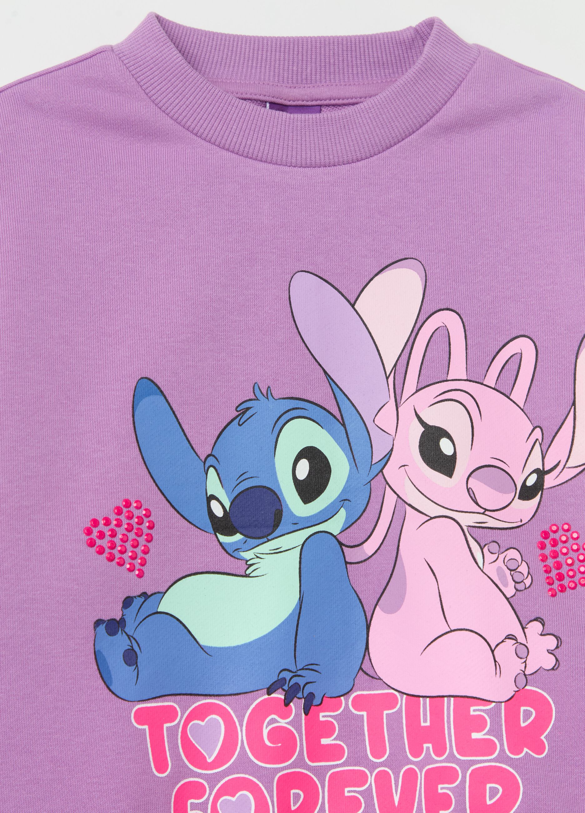 Jogging set with Angel & Stitch print