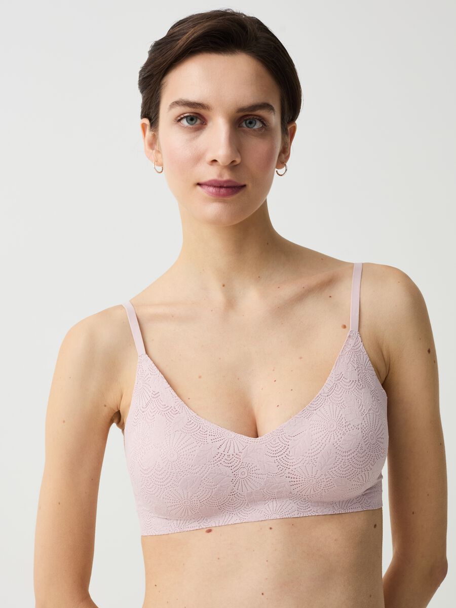 The Nude bralette with print_1