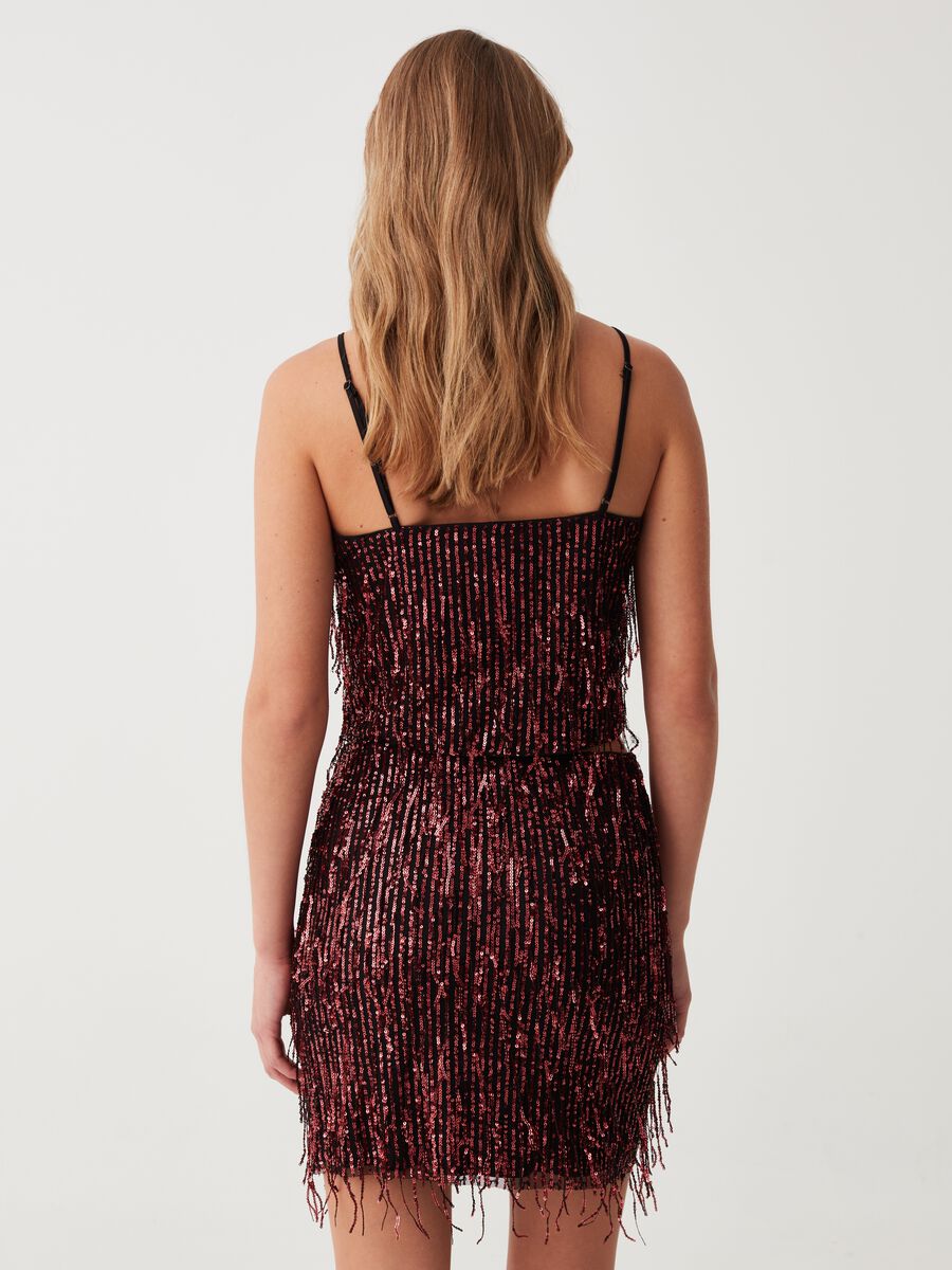 Crop top con frange in paillettes_2