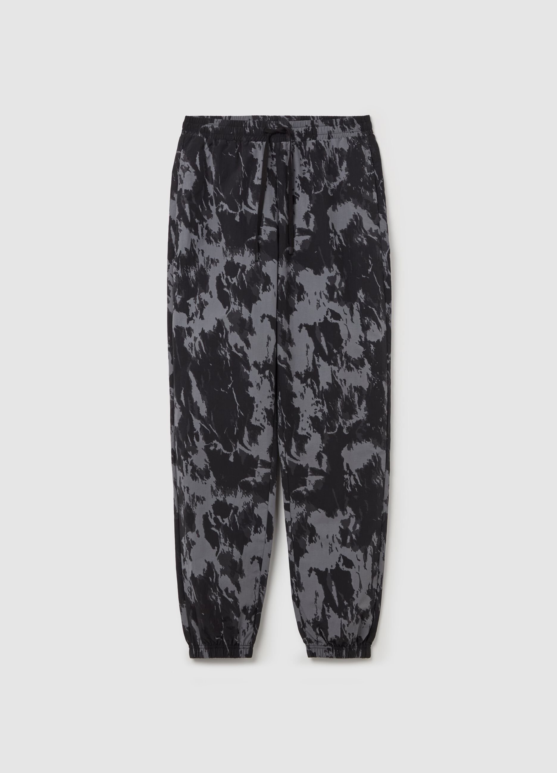 B.ANGEL X THE SEA BEYOND tie-dye joggers with drawstring