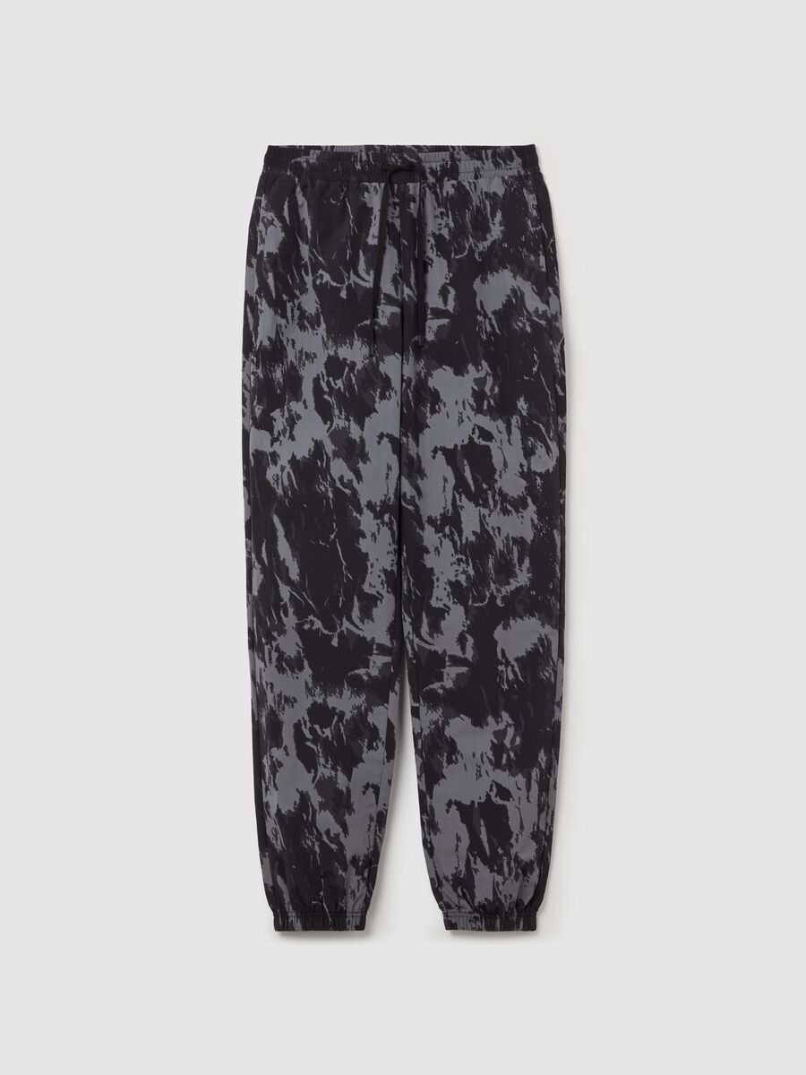 B.ANGEL X THE SEA BEYOND tie-dye joggers with drawstring_4