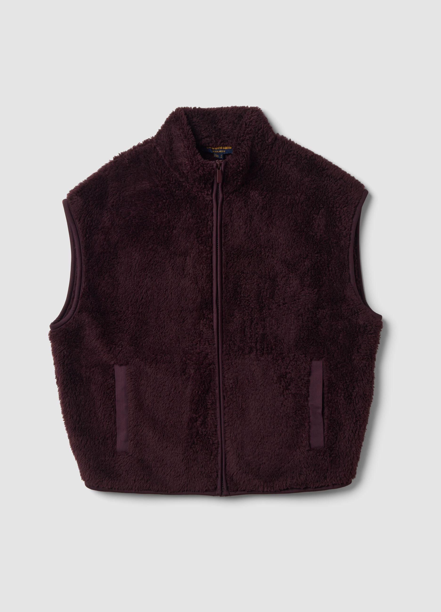 Plum purple regular-fit gilet