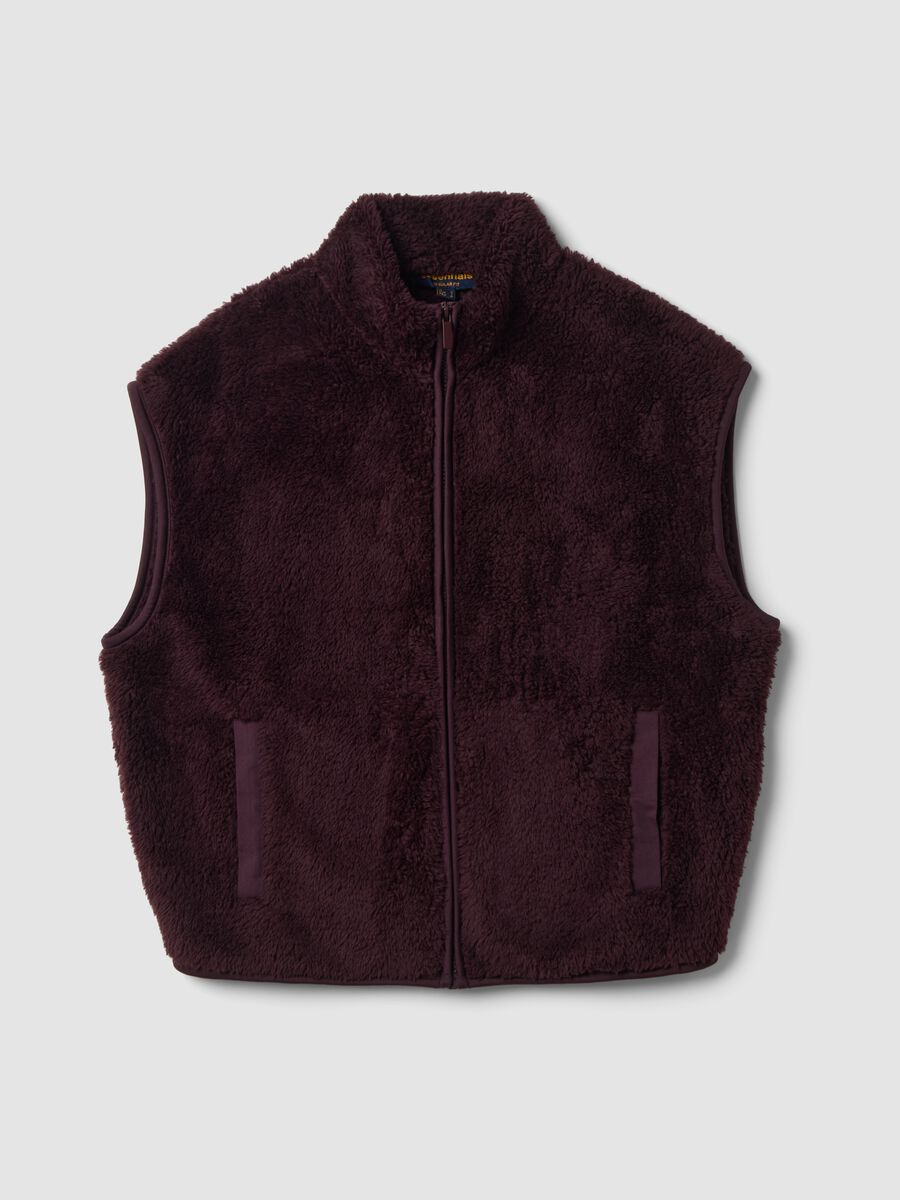 Plum purple regular-fit gilet_0