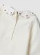 White pure organic cotton bodysuit with collar_3